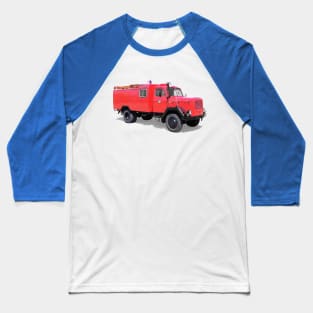 Old Fire Truck Baseball T-Shirt